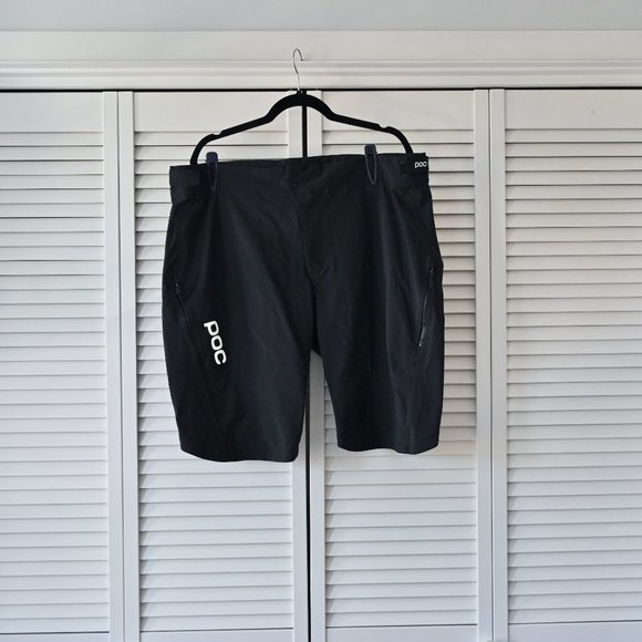 POC Men's XXL Black Quick Dry Bike Shorts | Size XXL - Picture 2 of 8